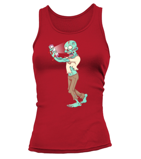 Cellphone addict zombie boy children halloween Tank top Woman