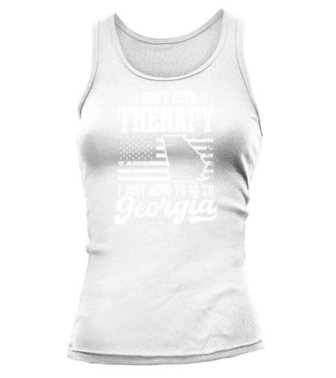 Georgia Peach No Therapy Go To Georgia Flag Tank top Woman
