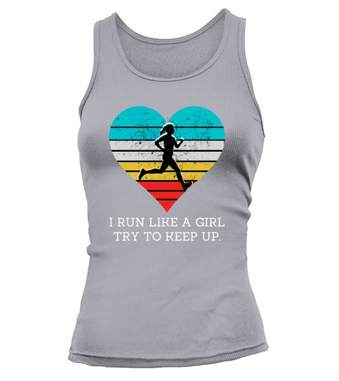 Girls Cross Country Running Retro Vintage Run Tumb Tank top Woman