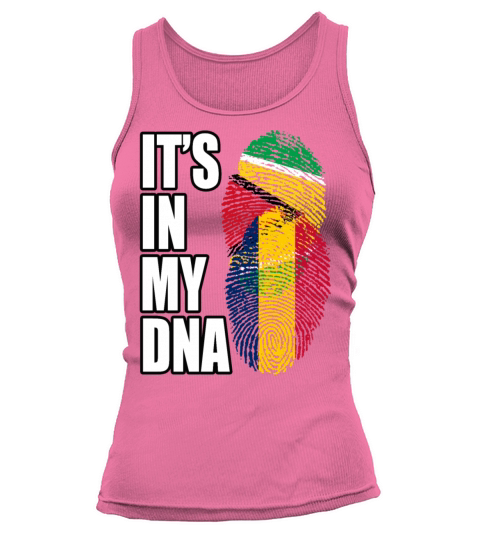 Guyanese And Chadian Mix Heritage DNA Flag Tank top Woman