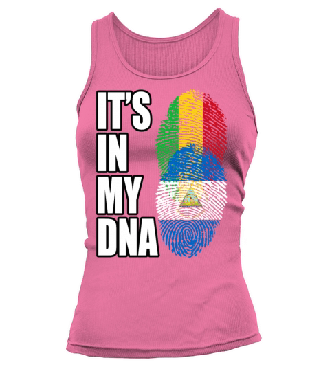 Malian And Nicaraguan Mix Heritage DNA Flag Tank top Woman