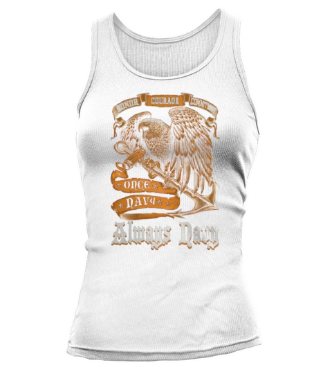 Once Navy Always Navy Military Tank top Woman