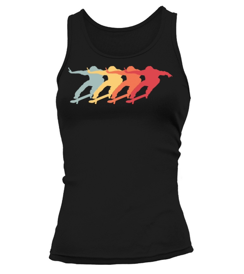 Skateboard Skateboarder Kickflip Ollie Gift Tank top Woman
