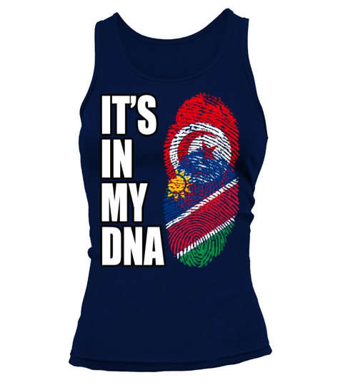 Tunisian And Namibian Mix Heritage DNA Flag Tank top Woman