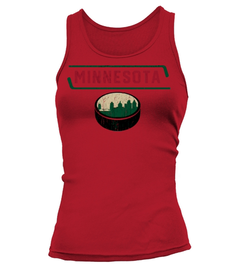 Vintage Mpls Stp Minnesota Hockey City Skyline Tank top Woman