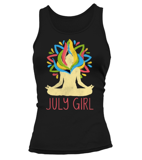 Yoga Mandala Meditation Birth Born Month July Tank top Woman