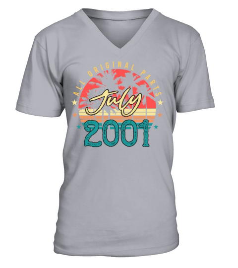 Best Vintage July 2001 V-Neck T-shirt
