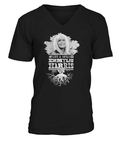 Emmylou Harris V-Neck T-shirt