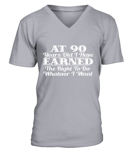 Funny 90th Birthday Gift Shirt - 90 Year Old Funny Shirt V-Neck T-shirt