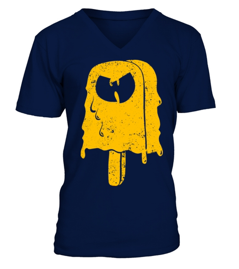 icecream wutang yellow V-Neck T-shirt