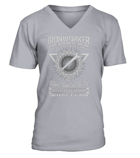 IRON WORKER.PNG V-Neck T-shirt