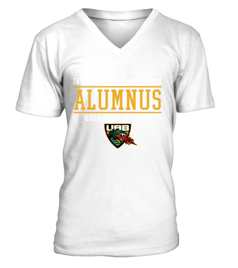 UAB University Of Alabama At Birmingham Alumnus Established 1969 V-Neck T-shirt