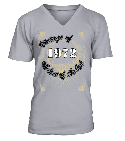 Vintage 1972 Birthday Saying Retro 50 Years V-Neck T-shirt