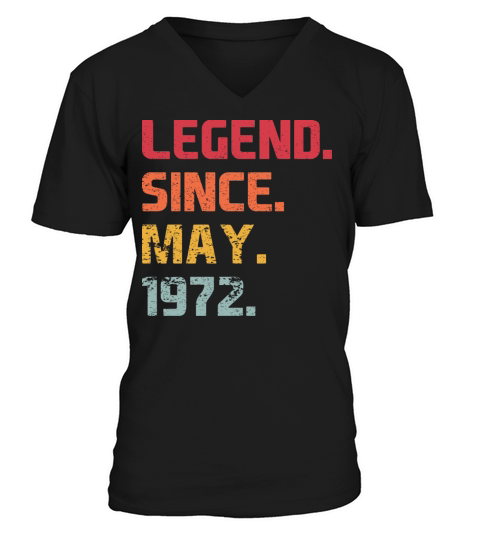 Vintage 50 Birthday Costume Men 50th BDay Birthday V-Neck T-shirt