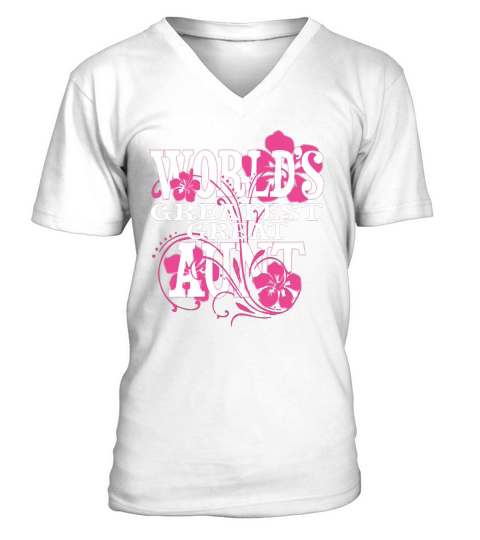 Worlds Greatest Great Aunt T Shirt V-Neck T-shirt