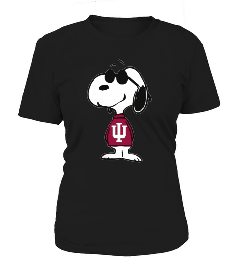 CG-snoopy-sport-football-Indiana Hoosiers Women's T-Shirt