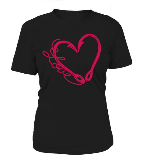 FISHING LOVER  MY HEART IS MADE OF FISHING HOOK Women's T-Shirt