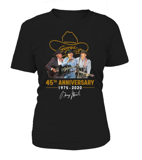 George Strait 45th anniversary 1975-2020 signature shirt Women's T-Shirt