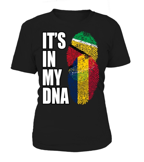 Guyanese And Chadian Mix Heritage DNA Flag Women's T-Shirt