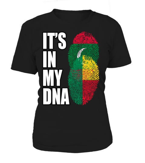 Maldivian And Benin Mix Heritage DNA Flag Women's T-Shirt