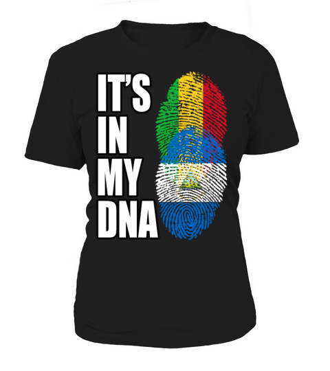 Malian And Nicaraguan Mix Heritage DNA Flag Women's T-Shirt