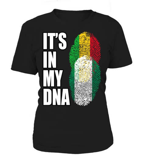 Malian And Nigerian Mix Heritage DNA Flag Women's T-Shirt
