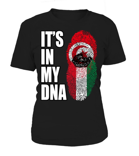 Tunisian And Kuwaiti Mix Heritage DNA Flag Women's T-Shirt
