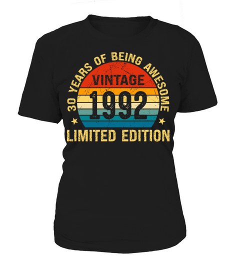 Vintage 1992 30th Years Old Women's T-Shirt