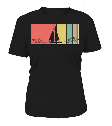 Vintage Sailboat Boat Ship Sailor Yacht Sailing Women's T-Shirt