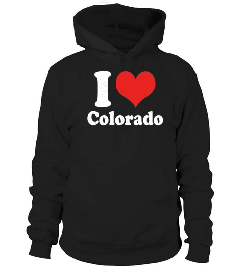 America Citizen US State Love I Heart Colorado Hoodie Unisex