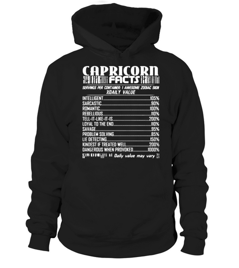 Capricorn Facts Hoodie Unisex