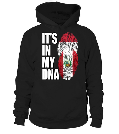 Hungarian And Peruvian Mix Heritage DNA Flag Hoodie Unisex
