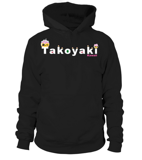 Kawaii Takoyaki Cute Japanese Food Vintage Design Hoodie Unisex