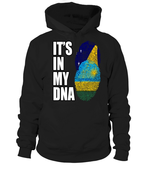 Tokelauan And Rwandan Mix Heritage DNA Flag Hoodie Unisex