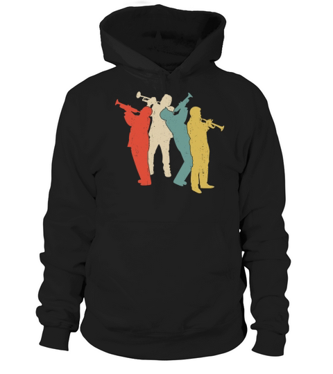 Trumpet Player Retro Vintage Hoodie Unisex