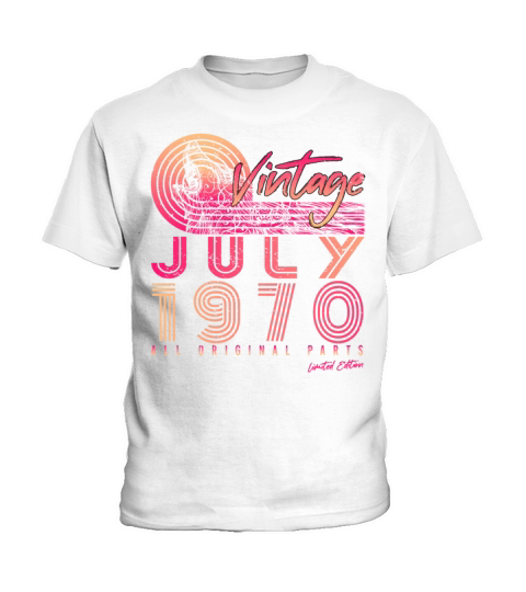 1970 July All Original Kids T-Shirt