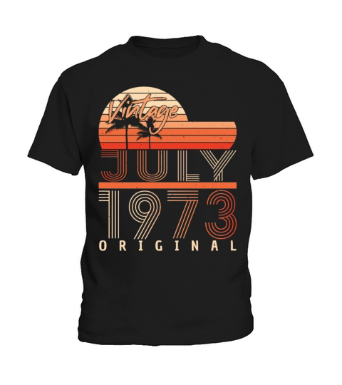 1973 July Vintage Kids T-Shirt