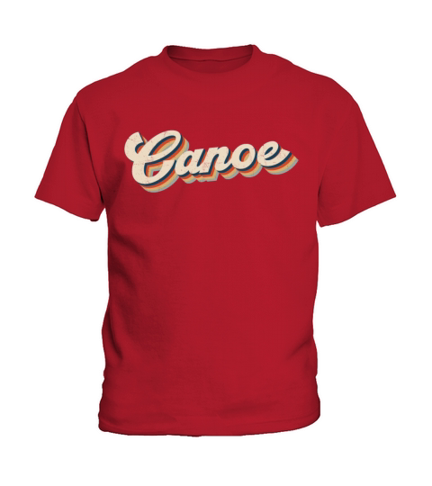 Canoe Canoeing Retro Vintage Canoe Kids T-Shirt
