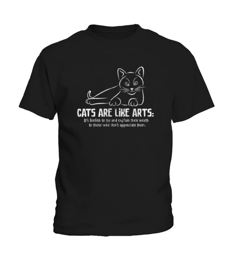 Cats Are Like Arts Vintage Kids T-Shirt