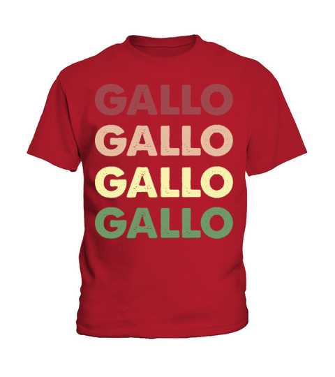 Gallo Shirt - Funny Personalized Name Gallo Kids T-Shirt