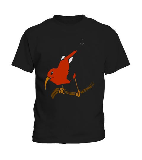 Hawaiian iiwi bird Kids T-Shirt