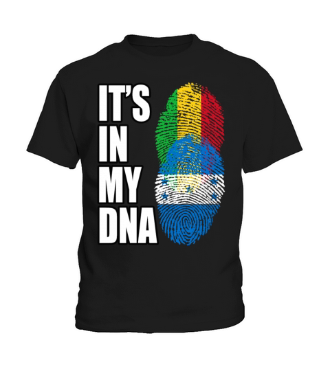 Malian And Honduran Mix Heritage DNA Flag Kids T-Shirt