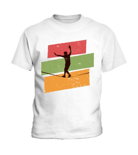 Retro vintage Slackline Kids T-Shirt