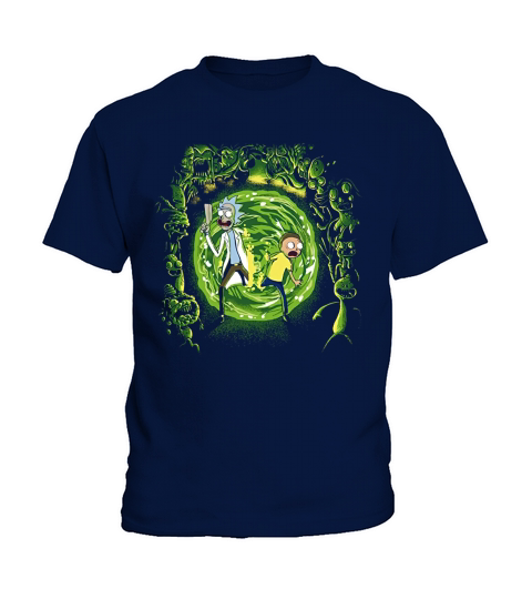 RICK &amp;amp; MORTY PORTAL AND THE MONSTERS Kids T-Shirt
