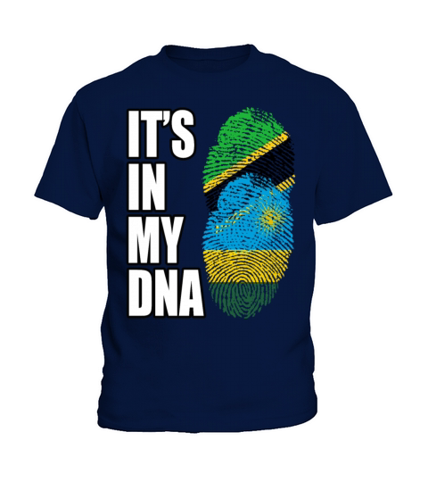Tanzanian And Rwandan Vintage Heritage DNA Flag Kids T-Shirt