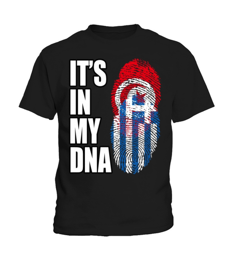 Tunisian And Greek Mix Heritage DNA Flag Kids T-Shirt