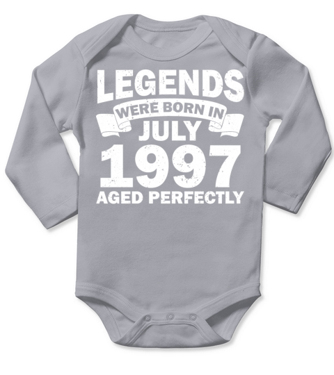 25th birthday July vintage 1997 gift idea Long Sleeve Baby One-Piece