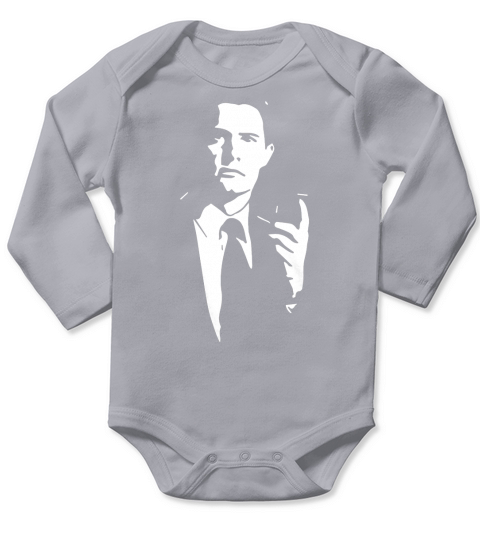 Agent Cooper Twin Peaks T-Shirt Long Sleeve Baby One-Piece