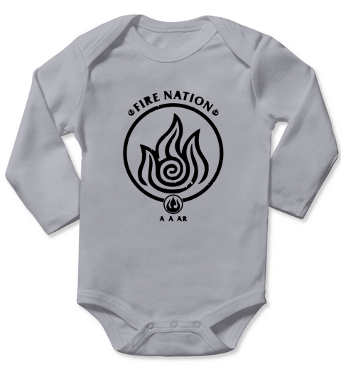 Avatar Fire Nation Symbol Long Sleeve Baby One-Piece