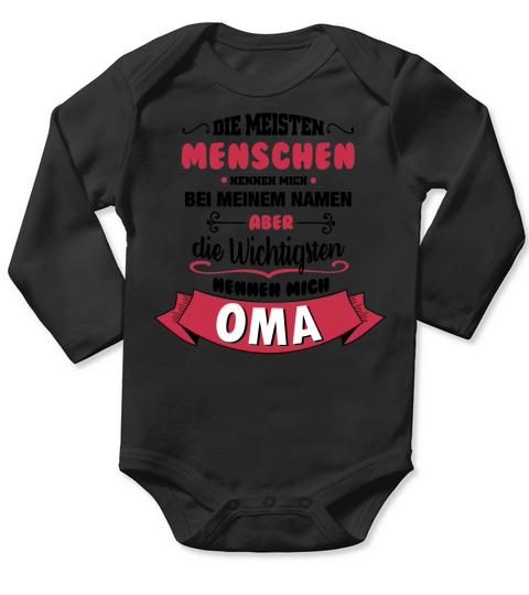 Beim Namen nennen - Oma Long Sleeve Baby One-Piece